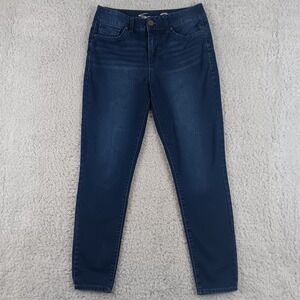 Seven7 Booty Shaper Skinny Jeans Pride Wash Dark Blue High Rise Womens Size 8